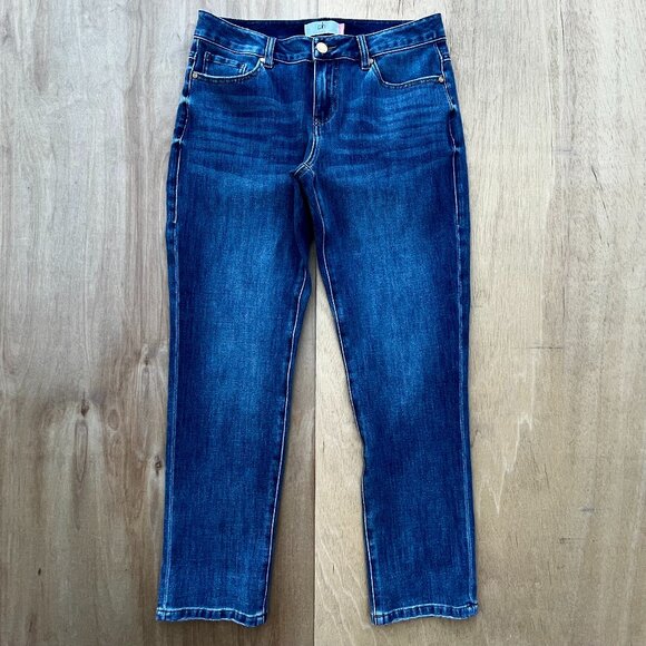 CAbi Blue Boyfriend Jeans Relaxed Fit Timeless Style - Picture 1 of 11